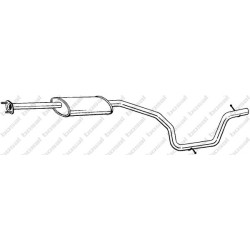 Stredný tlmič výfuku BOSAL 289-449
