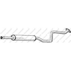 Stredný tlmič výfuku BOSAL 289-133