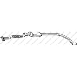 Stredný tlmič výfuku BOSAL 289-037