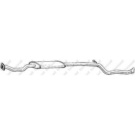 Stredný tlmič výfuku BOSAL 289-007