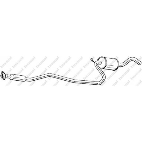 Stredný tlmič výfuku BOSAL 288-789