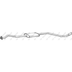 Stredný tlmič výfuku BOSAL 288-553