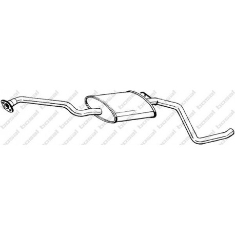 Stredný tlmič výfuku BOSAL 287-985