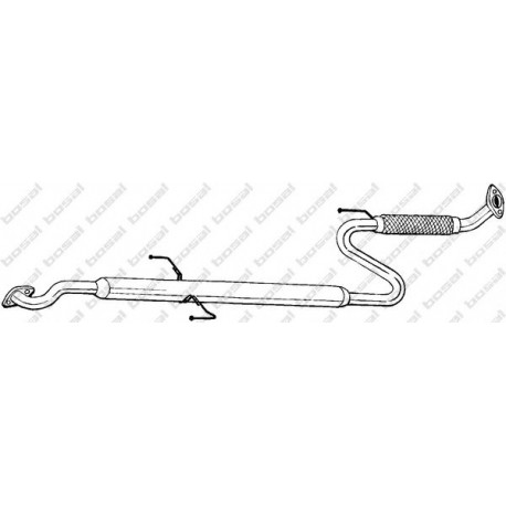 Stredný tlmič výfuku BOSAL 287-909