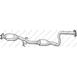 Stredný tlmič výfuku BOSAL 287-715