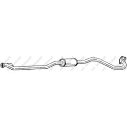 Stredný tlmič výfuku BOSAL 287-457