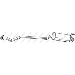 Stredný tlmič výfuku BOSAL 287-441