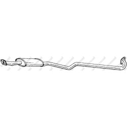 Stredný tlmič výfuku BOSAL 287-165