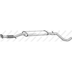 Stredný tlmič výfuku BOSAL 287-161