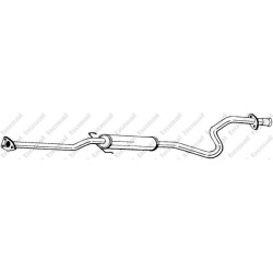 Stredný tlmič výfuku BOSAL 286-825