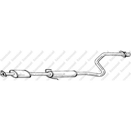 Stredný tlmič výfuku BOSAL 286-819