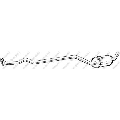 Stredný tlmič výfuku BOSAL 286-787