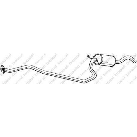Stredný tlmič výfuku BOSAL 286-775