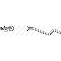 Stredný tlmič výfuku BOSAL 286-475