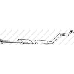 Stredný tlmič výfuku BOSAL 286-275