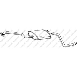 Stredný tlmič výfuku BOSAL 285-985