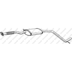 Stredný tlmič výfuku BOSAL 285-851
