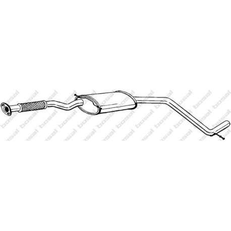 Stredný tlmič výfuku BOSAL 285-851