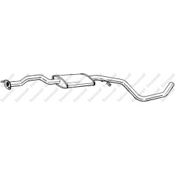 Stredný tlmič výfuku BOSAL 285-835