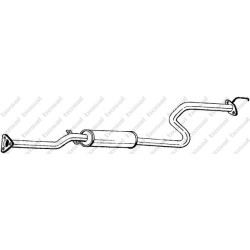 Stredný tlmič výfuku BOSAL 285-721