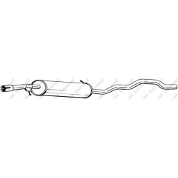 Stredný tlmič výfuku BOSAL 285-541