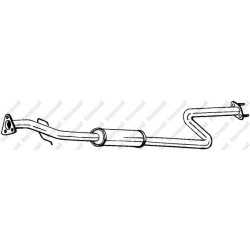Stredný tlmič výfuku BOSAL 285-511