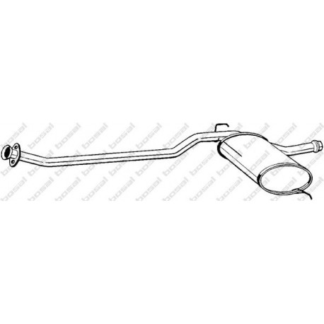 Stredný tlmič výfuku BOSAL 285-337