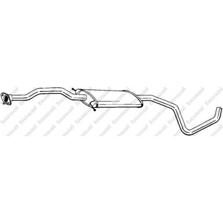 Stredný tlmič výfuku BOSAL 285-289