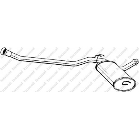 Stredný tlmič výfuku BOSAL 285-091