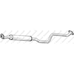 Stredný tlmič výfuku BOSAL 285-063