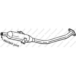 Stredný tlmič výfuku BOSAL 284-573