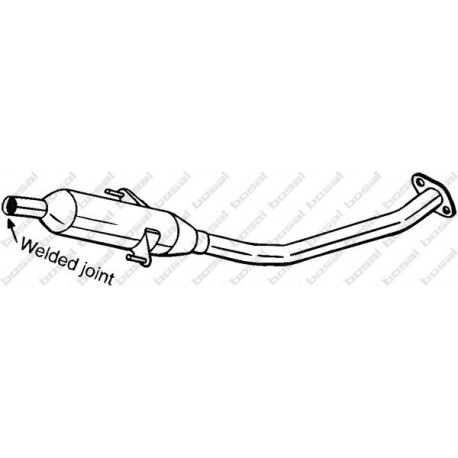 Stredný tlmič výfuku BOSAL 284-573