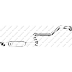 Stredný tlmič výfuku BOSAL 284-225