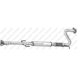 Stredný tlmič výfuku BOSAL 284-213
