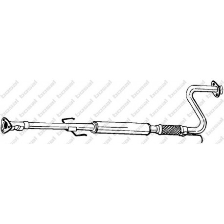 Stredný tlmič výfuku BOSAL 284-213