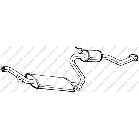 Stredný tlmič výfuku BOSAL 284-155