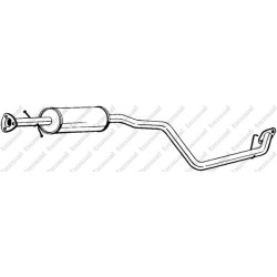Stredný tlmič výfuku BOSAL 284-131