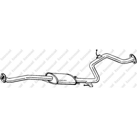 Stredný tlmič výfuku BOSAL 283-883