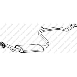 Stredný tlmič výfuku BOSAL 283-837