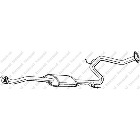 Stredný tlmič výfuku BOSAL 283-835