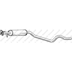 Stredný tlmič výfuku BOSAL 283-797