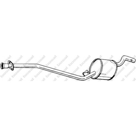Stredný tlmič výfuku BOSAL 283-787