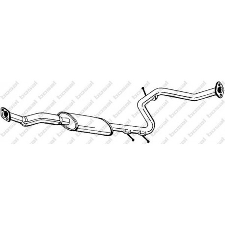 Stredný tlmič výfuku BOSAL 283-767