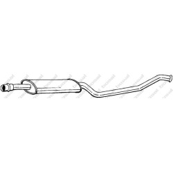 Stredný tlmič výfuku BOSAL 283-689