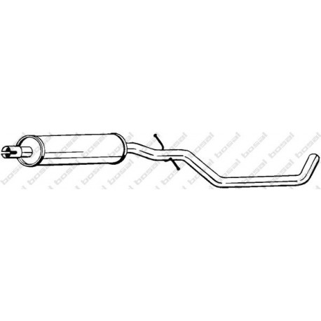 Stredný tlmič výfuku BOSAL 283-463