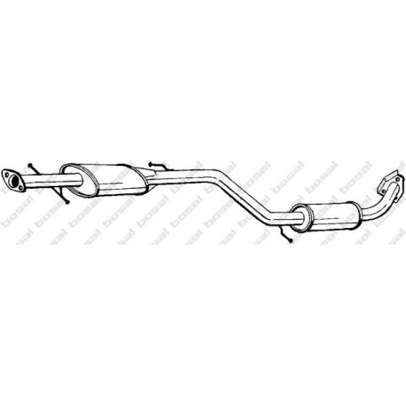 Stredný tlmič výfuku BOSAL 283-279