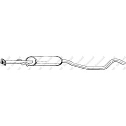 Stredný tlmič výfuku BOSAL 283-149