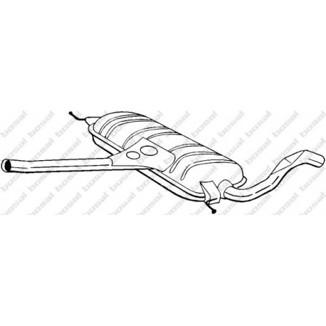 Stredný tlmič výfuku BOSAL 282-905