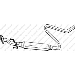 Stredný tlmič výfuku BOSAL 282-569