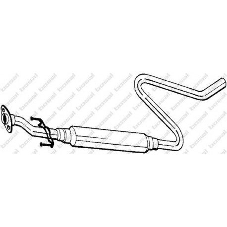 Stredný tlmič výfuku BOSAL 282-569